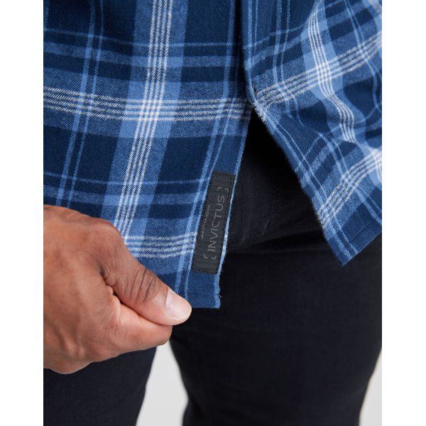 camisa lumberjack relief azul invictus 6