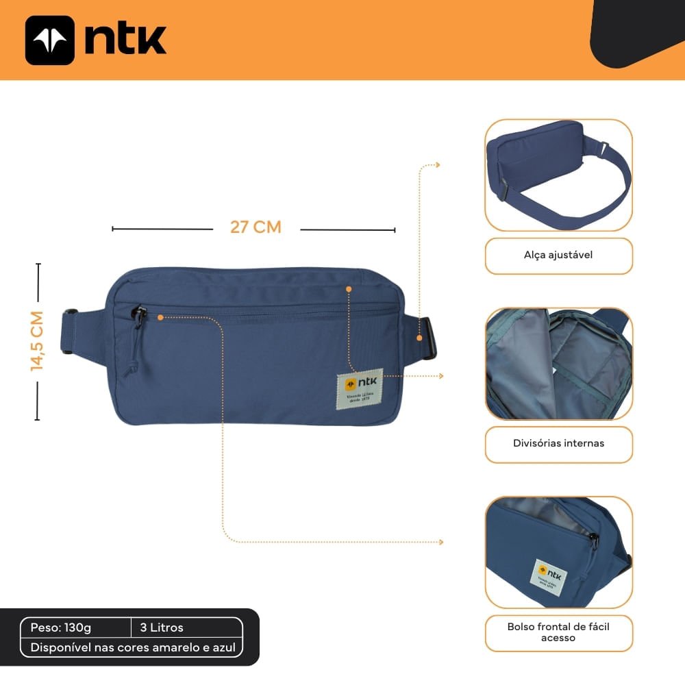 Pochete Shoulder Bag Foxy 3L - NTK - Loja Extremo Sul Aventura