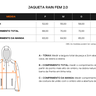 tabela medidas invictus jaqueta rain fem 2 0