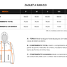 tabela de medidas invictus jaqueta rain 3 0